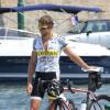 Exclusif - Jenson Button avec son vélo sur le port de Saint-Tropez, le 20 juillet 2015.  No web/No blog pour Belgique/Suisse Exclusive - For Germany Call For Price - Jenson Button and his bike in Saint-Tropez, France, on July 20th 2015.20/07/2015 - Saint-Tropez