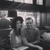 Cooper Hefner et sa fiancée Scarlett Byrne au restaurant / aout 2015