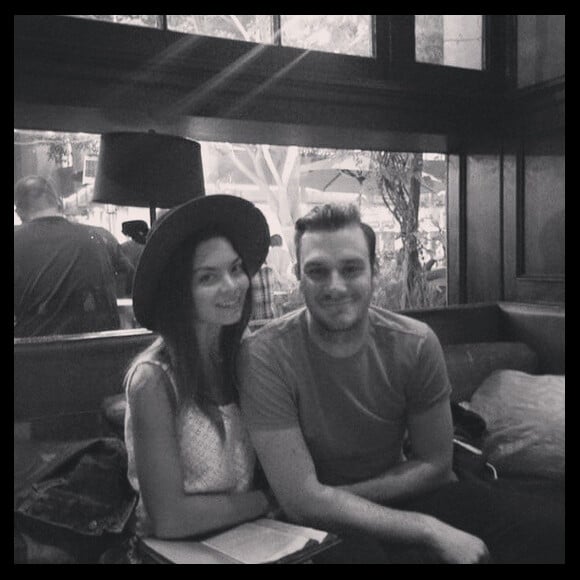 Cooper Hefner et sa fiancée Scarlett Byrne au restaurant / aout 2015