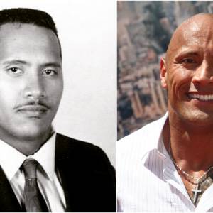 Dwyane Johnson à 16 ans vs. Dwayne Johnson à 43 ans.