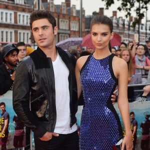 Zac Efron, Emily Ratajkowski - Avant-première du film "We Are Your Friends" à Londres, le 11 août 2015.