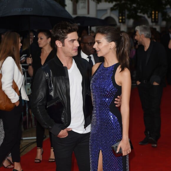 Zac Efron, Emily Ratajkowski à l'avant-première du film "We Are Your Friends" à Londres, le 11 août 2015.