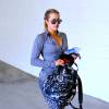 Khloe Kardashian sort de sa salle de sport à Beverly Hills, le 11 aoput 2015