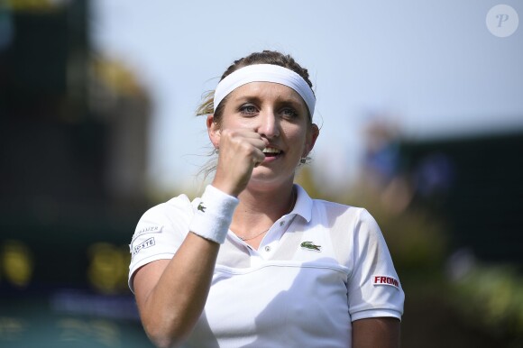 Timea Bacsinszky à Wimbledon le 6 juillet 2015. 