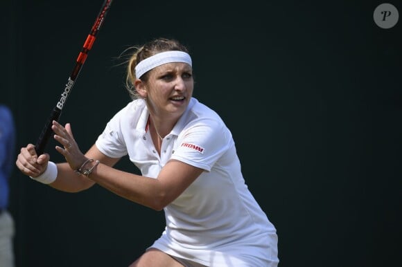 La tenniswoman Timea Bacsinszky à Wimbledon le 6 juillet 2015. 