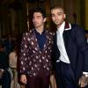 Joe Jonas et Zayn Malik - People au défilé de mode masculine Valentino PAP Printemps / été 2016 à l'Hôtel Salomon de Rothschild le 24 juin 2015 à Paris.  