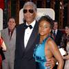 Morgan Freeman et sa petite-fille actrice E'Dena Hines, aux Golden Globe Awards 2005.