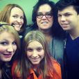 Rosie O'Donnell et ses quatre grands enfants: Vivienne, Blake, Chelsea et Parker, le 8 février 2014. 
  
  