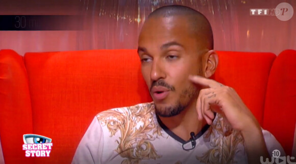 Coralie et Nicolas défendent "Nous sommes les sujets d'une expérience amoureuse inédite", dans Secret Story 9, sur TF1, le vendredi 21 aout 2015