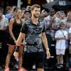 Grigor Dimitrov - Les plus grands joueurs de tennis mondiaux ont fait une démonstration au "Nike's NYC Street Tennis" à New York le 24 août 2015