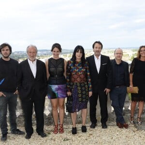 Orelsan, Jérôme Clément, Marie Gillain, Carole Laure, Jean-Hugues Anglade, Bruno Deloye, Guillemette Odicino, Irène Jacob et Nadir Mokneche - Le jury de la 8e édition du Festival du film francophone d'Angoulême le 25 août 2015