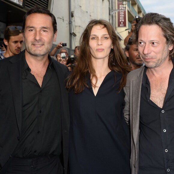 Gilles Lellouche, Marine Vacth et Mathieu Amalric - Avant-première du film "Belles Familles" lors de l'ouverture de la 8e édition du Festival du film francophone d'Angoulême le 25 août 2015