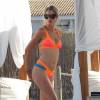 Doutzen Kroes porte un bikini Agent Provocateur (collection Mazzy, modèle Popstar) en vacances en Espagne. Le 21 juillet 2015.