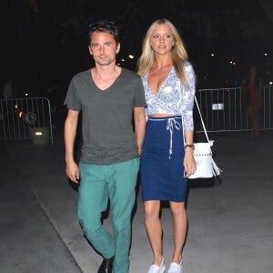 Matt Bellamy et Elle Evans - Arrivée des people au concert de Taylor Swift au Staples Center à Los Angeles le 24 août 2015