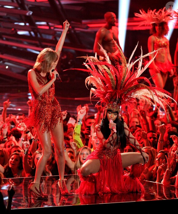 Nicki Minaj et Taylor Swift - Soirée des MTV Video Music Award,s à Los Angeles, le 30 août 2015