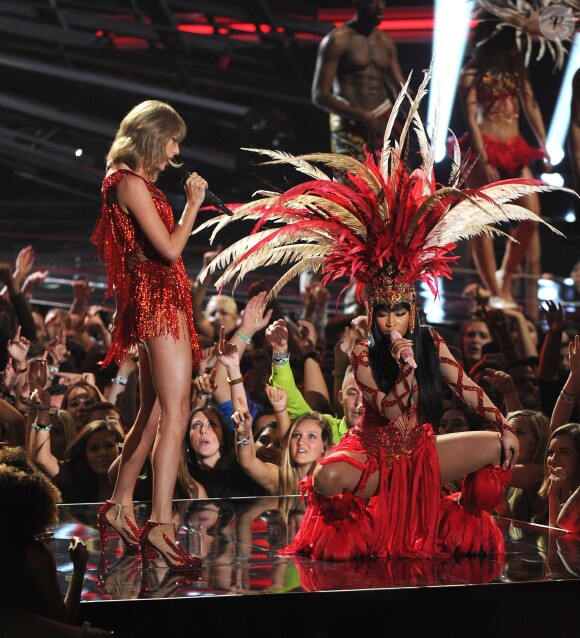 Nicki Minaj et Taylor Swift - Soirée des MTV Video Music Award,s à Los Angeles, le 30 août 2015