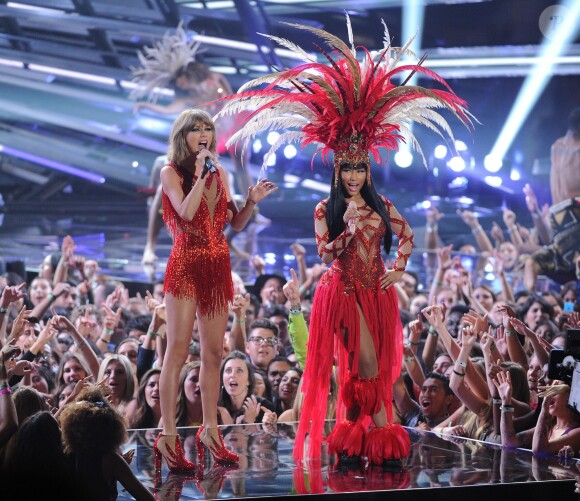 Nicki Minaj et Taylor Swift - Soirée des MTV Video Music Award,s à Los Angeles, le 30 août 2015