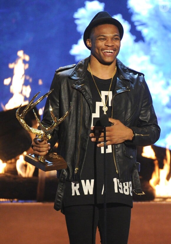 Russell Westbrook lors des Spike TV Guys Choice Awards 2015 au Sony Pictures Studio le 6 juin 2015 à Los Angeles