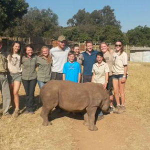 Photo publiée par African Conservation Experience suite à la venue du prince Harry au centre Khulula CareForWild en août 2015