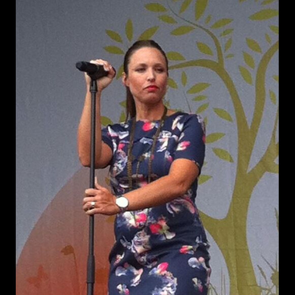 Natasha St-Pier en concert en Belgique le 8 août 2015 (photo de fan sur Twitter).