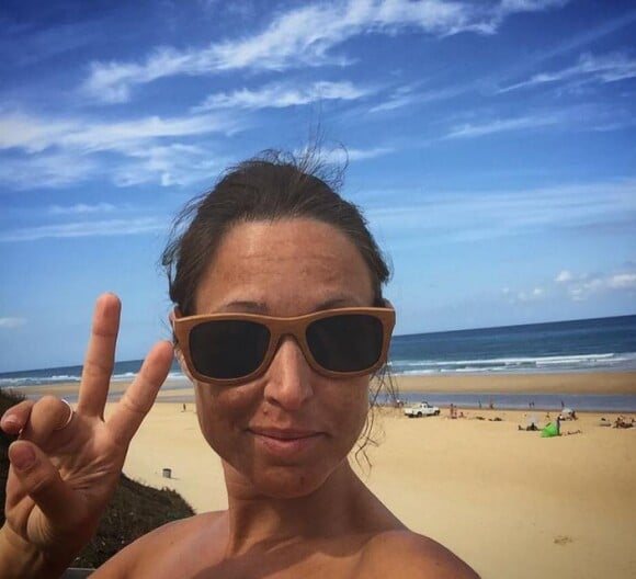 Natasha St Pier à la plage le 30 juillet 2015