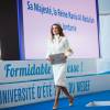 Jordan's Queen Rania Al Abdullah attends 'MEDEF' (French managers union) Summer 2015 University Conference on August 26, 2015 in Jouy-en-Josas, France. Photo by Royal Palace via Balkis Press/ABACAPRESS.COM28/08/2015 - Paris