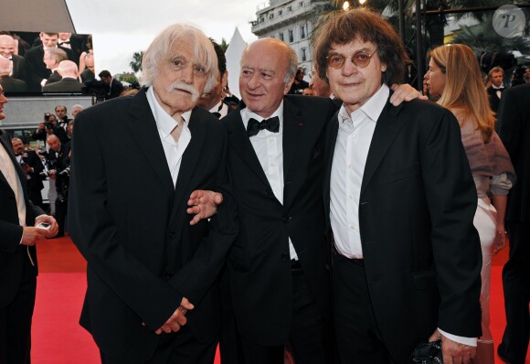 François Cavanna, Georges Wolinski et Cabu au Palais des Festivals de Cannes, le 17 mai 2008