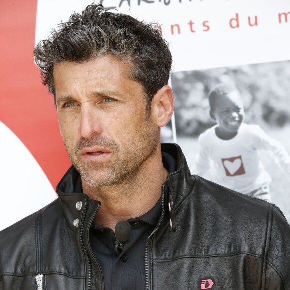 Exclusif - Le Mans - Le 9 juin 2015. Pour sa 4ème participation aux 24 heures du Mans, l'acteur pilote Patrick Dempsey soutient l'association Mécénat Chirurgie Cardiaque et les 24 heures du coeur. A cette occasion, des vestes de la marque Spyder, signées par l'acteur, en édition limitée, sont commercialisées au profit de l'Association.