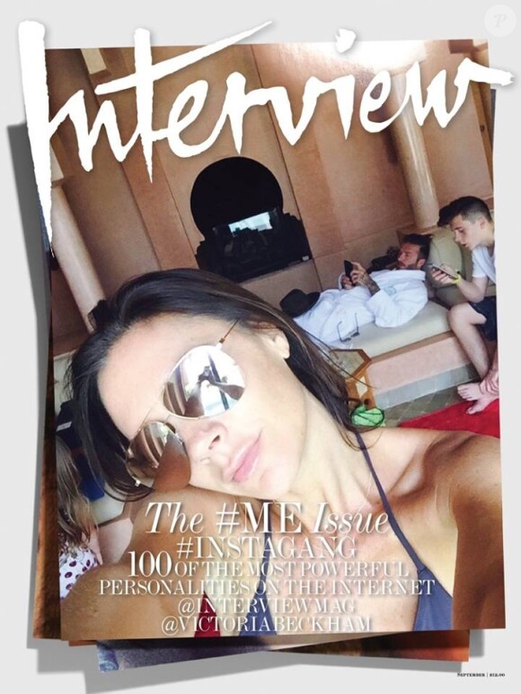 Victoria, David et Brooklyn Beckham en couverture du nouveau numéro d'Interview.
