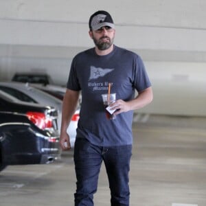 Ben Affleck se rend à un rendez vous professionnel à Brentwood Los Angeles, le 28 Août 2015