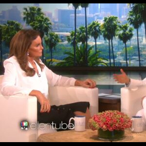 Caitlyn Jenner et Ellen DeGeneres. Émission prévue le 8 septembre 2015
