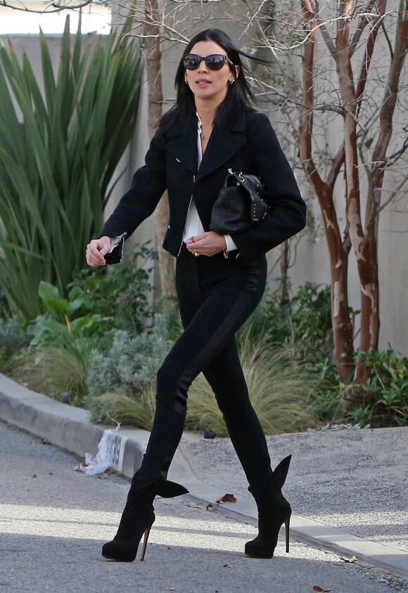 Exclusif - Liberty Ross quitte son domicile a Hollywood le 29 Janvier 2013.