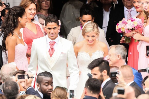 Mariage de Raphaël Varane et Camille Tytgat au Touquet le 20 juin 2015