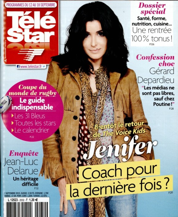 Magazine Télé Star du 7 septembre 2015.