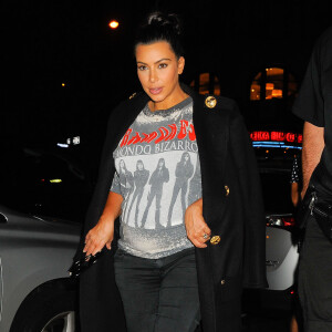 Kim Kardashian, enceinte, rentre à son appartement à SoHo. New York, le 7 septembre 2015.