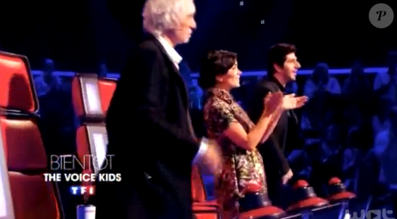 Les coachs debouts dans The Voice Kids 2, à partir du 25 septembre 2015 sur TF1.