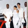 Exclusif -  Kim Kardashian (enceinte), son mari Kanye West, Kris Jenner et son compagnon Corey Gamble - Anniversaire du joueur de basket de l'équipe de la NBA James Harden en présence de la famille Kardashian et de ses amis sur le bateau Hornblower à Marina del Rey, le 25 août 2015.
