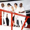 Exclusif - Kim Kardashian (enceinte), son mari Kanye West, Kris Jenner et son compagnon Corey Gamble - Anniversaire du joueur de basket de l'équipe de la NBA James Harden en présence de la famille Kardashian et de ses amis sur le bateau Hornblower à Marina del Rey, le 25 août 2015.