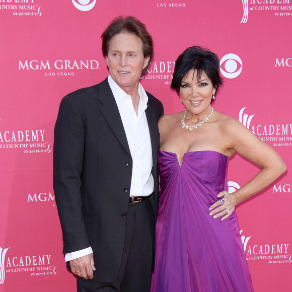 Kris et Bruce Jenner lors des 44e  Academy of Country Music Awards à Las Vegas le 5 avril 2009