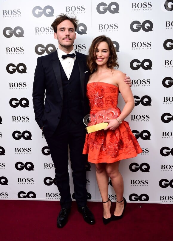 Sam Claflin et Emilia Clarke lors de la cérémonie des 2015 GQ Men of the Year Awards à la Royal Opera House de Londres, le 8 septembre 2015