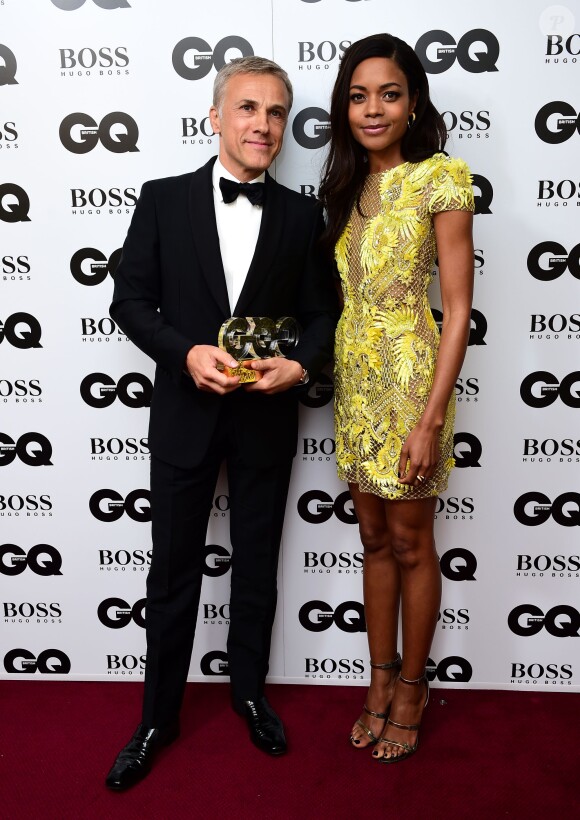 Naomie Harris et Christoph Waltz lors de la cérémonie des 2015 GQ Men of the Year Awards à la Royal Opera House de Londres, le 8 septembre 2015