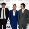 Dave Rowntree, Alex James, Damon Albarn et Graham Coxon de Blur lors de la cérémonie des 2015 GQ Men of the Year Awards à la Royal Opera House de Londres, le 8 septembre 2015