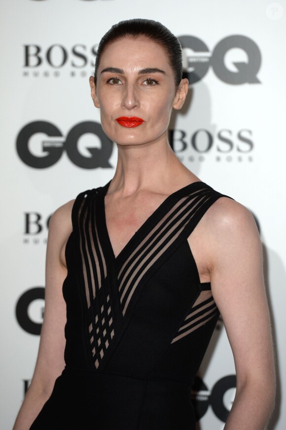 Erin O'Connor lors de la cérémonie des 2015 GQ Men of the Year Awards à la Royal Opera House de Londres, le 8 septembre 2015