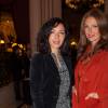 Sylvie Hoarau et Aurélie Saada des Brigitte lors du gala de charité au profit de l'association "Enfance et Cancer" à l'hôtel InterContinental de Paris, le 9 septembre 2015