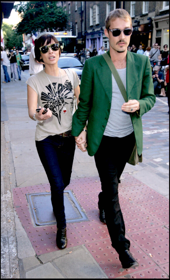 Natalie Imbruglia et son ex-mari Daniel Johns à Londres le 27 août 2007