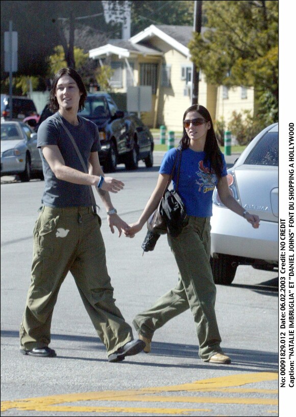 Natalie Imbruglia et son ex-mari Daniel Johns à Hollywood le 6 février 2003