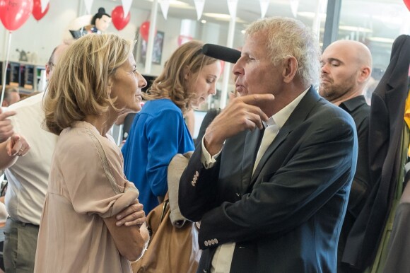 Patrick Poivre d'Arvor et Claire Chazal, à la 11e édition du "BGC Charity Day" à Paris le 11 septembre 2015.