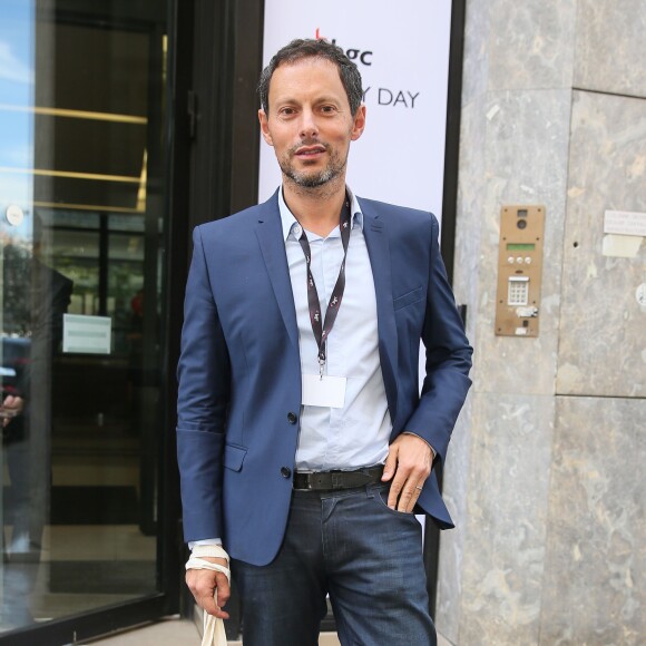 Marc-Olivier Fogiel, à la 11e édition du "BGC Charity Day" à Paris le 11 septembre 2015.