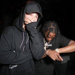 Travis Scott et Justin Bieber à l'Up&Down à New York, le 3 septembre 2015.