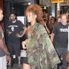 Rihanna arrive au Gramercy Theatre pour le concert de Travis Scott à New York. Le 9 septembre 2015.